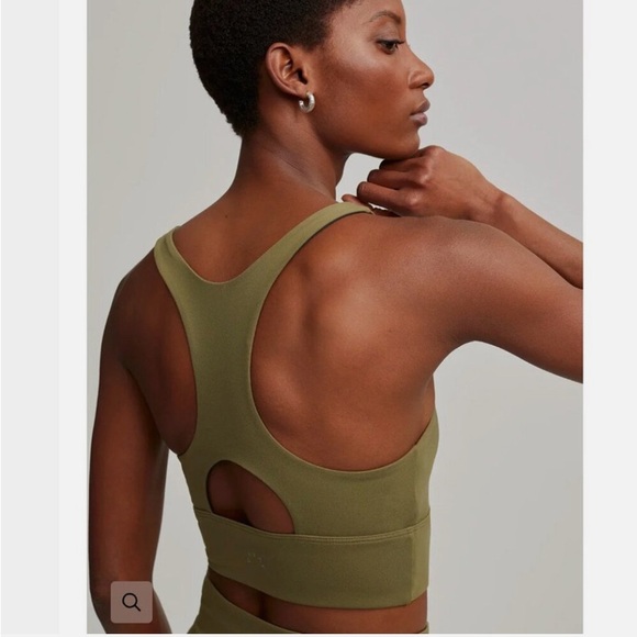 Varley Moss Green Let’s Move Harris Sports Bra NWT - Picture 3 of 8